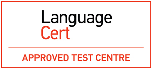 LanguageCert Approved Test Centre badge rectangular 1